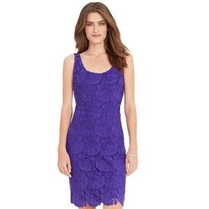 Lauren Ralph Lauren Petite Crochet Lace Dress